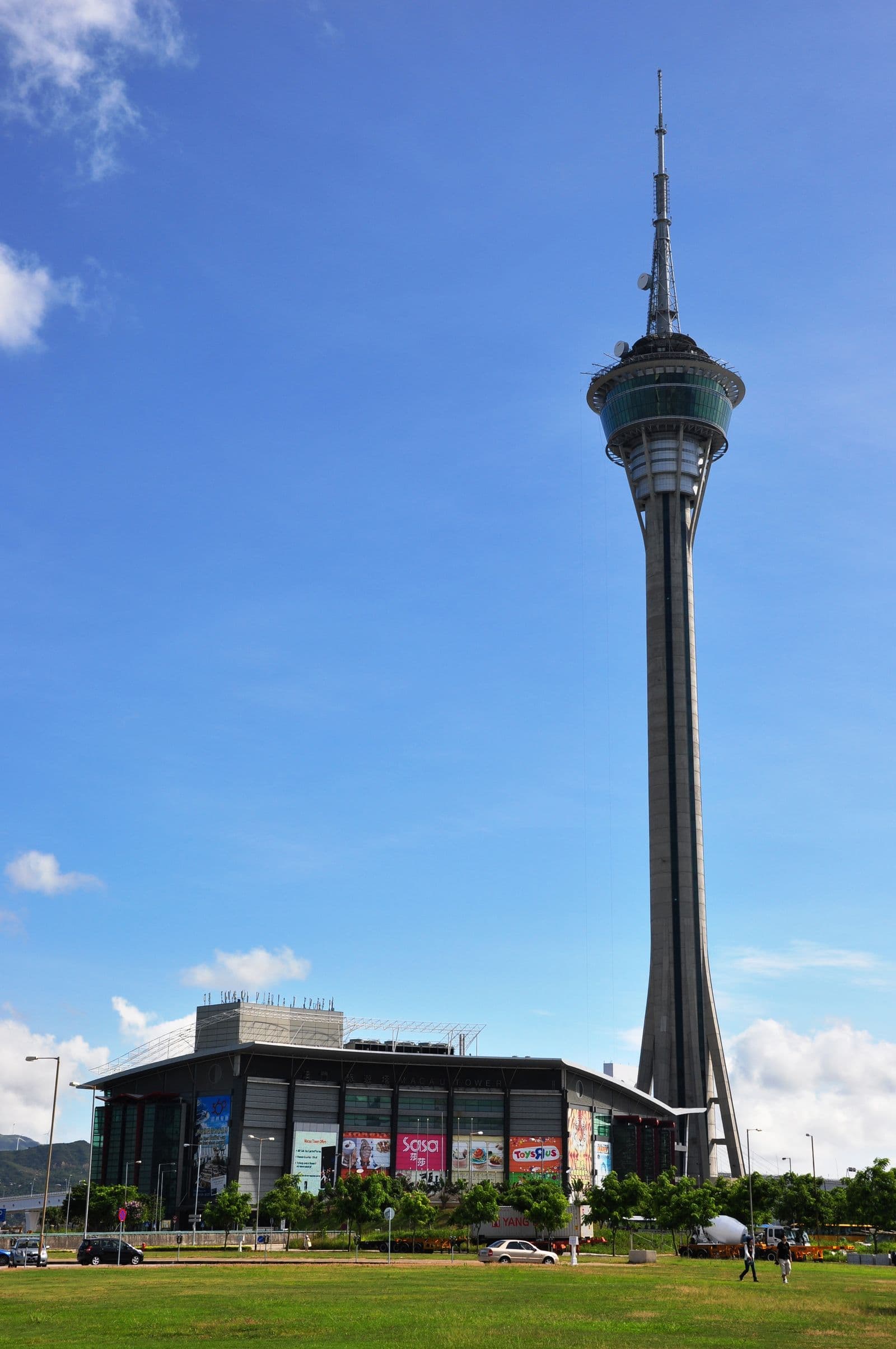 Macau Tower rising above the NAPE waterfront district